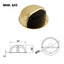 TOPE LUX 525 LATONADO ADHESIVO
