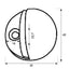 TOPE PUERTA LUX TORNILLO NS - 10203