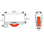 Rodamiento Nylon ENDASA CLL RD10 68208 MICEL