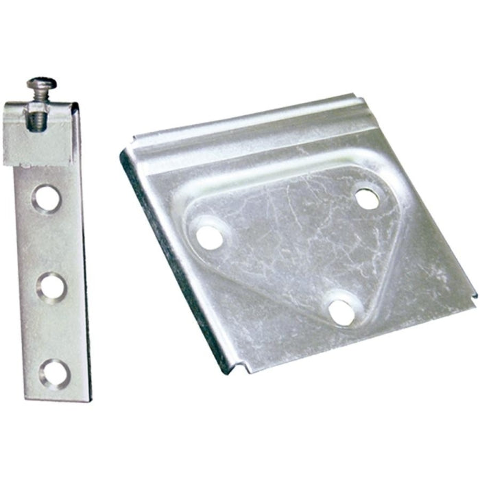 Soporte Colgador de Mueble Juego Gancho + Placa Colgar Cincado