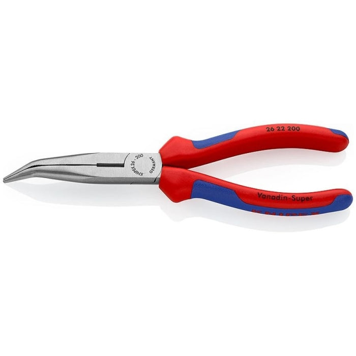 Alicate Boca Plana Curva Bimaterial KNIPEX 26 22 200