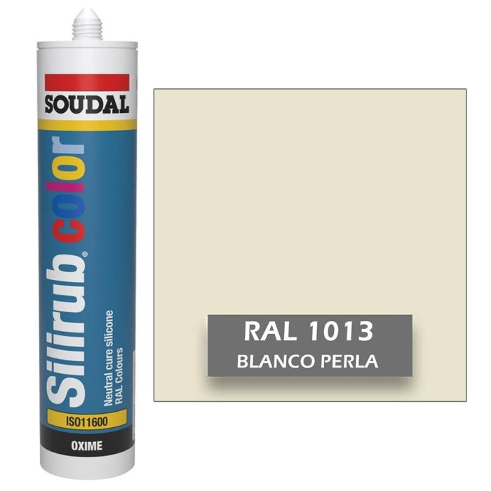 Silicona de Color Blanco Perla RAL 1013 Neutra SOUDAL