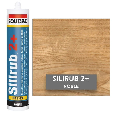 Silicona Neutra de Color ROBLE Silirub 2+ SOUDAL