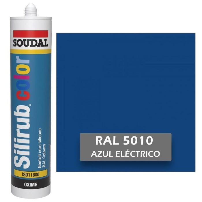 Silicona de Color RAL 5010 Azul Eléctrico Neutra SOUDAL
