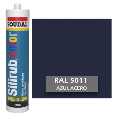Silicona de Color Azul Acero RAL 5011 Neutra SOUDAL