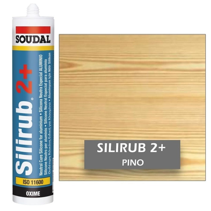 Silicona Neutra de Color PINO Silirub 2+ 300ml SOUDAL
