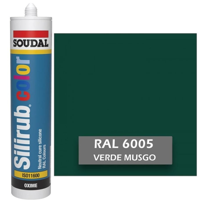 Silicona de Color Verde Musgo RAL 6005 Neutra SOUDAL