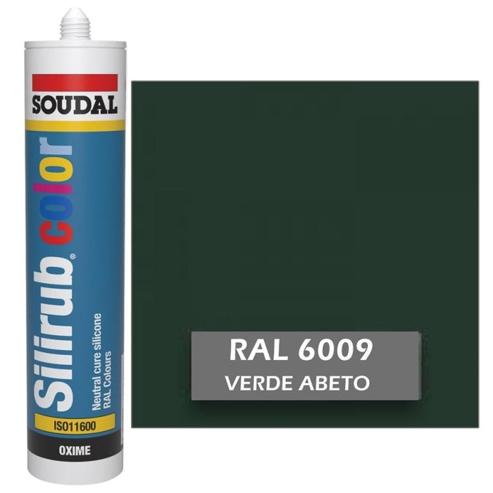 Silicona de Color Verde Abeto RAL 6009 Neutra SOUDAL