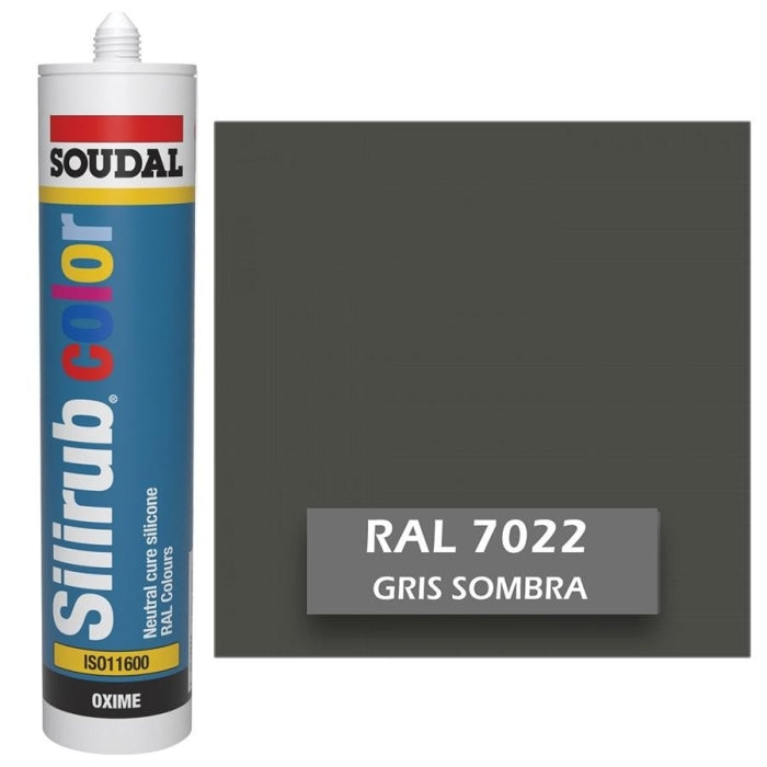 Silicona de Color Gris Sombra RAL 7022 Neutra SOUDAL