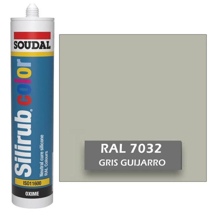 Silicona de Color Gris Guijarro RAL 7032 Neutra SOUDAL