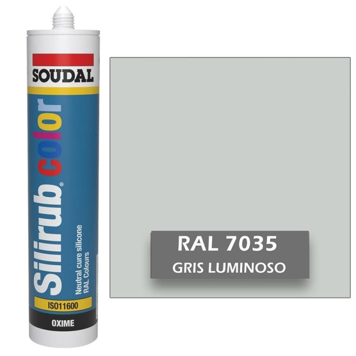 Silicona de Color Gris Luminoso RAL 7035 Neutra SOUDAL