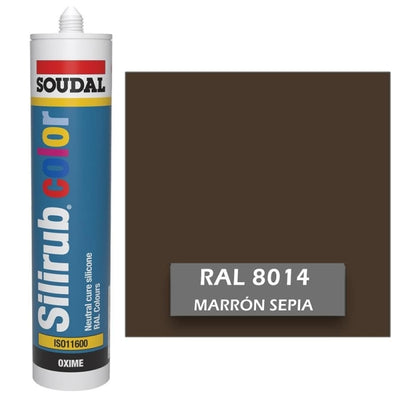 Silicona de Color Marrón Sepia RAL 8014 Neutra SOUDAL