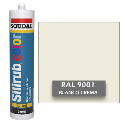 Silicona de Color Blanco Crema RAL 9001 Neutra SOUDAL