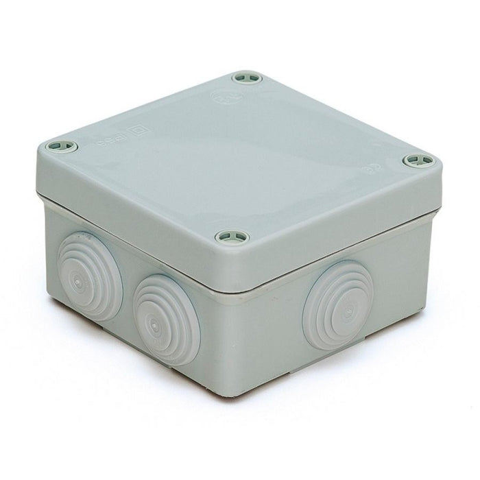 Caja Estanca 100X100X55, con 7 Conos de 25mm.