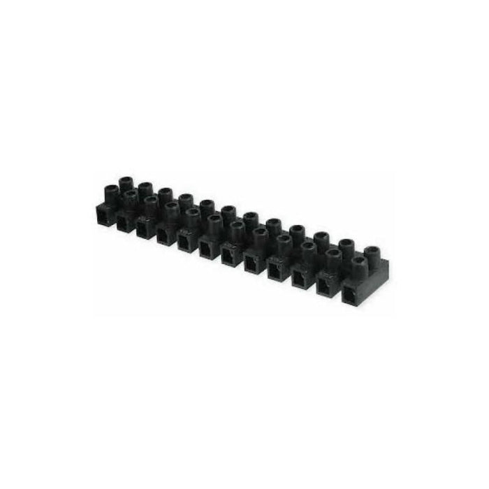 REGLETA CLEMAS 16 MM NEGRO