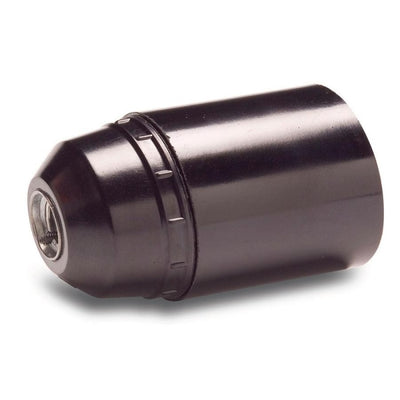 Portalámparas Liso E-27 Negro, 4A/250V