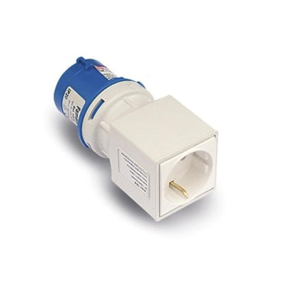 Adaotador Clavija CETAC/SUCKO 2P+T Base 2P+TTL Azul FAMATEL