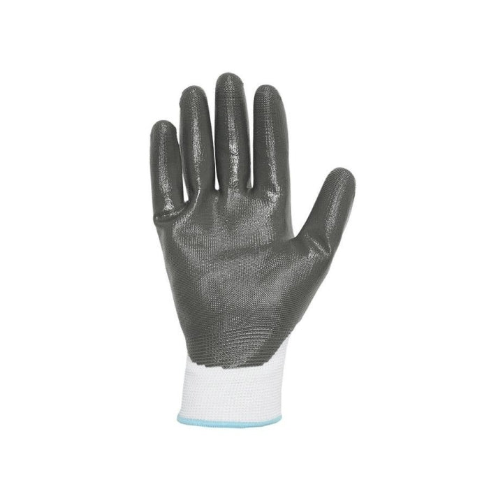 Guante de Nitrilo ECO-NIT Gris Blanco T9/L 113131 JUBA