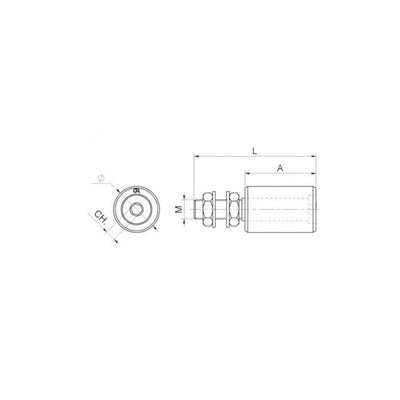 Rodillo Guia Nylon 35x40mm para Puertas Correderas ROANDI