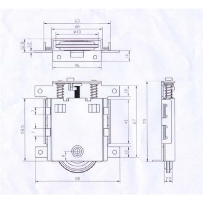 Rueda Carro Inferior CN195 BRASSOCHO