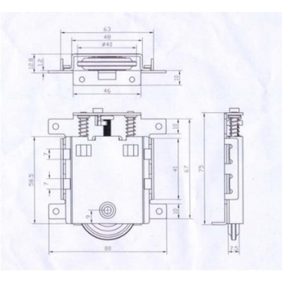 Rueda Carro Inferior CN195 BRASSOCHO