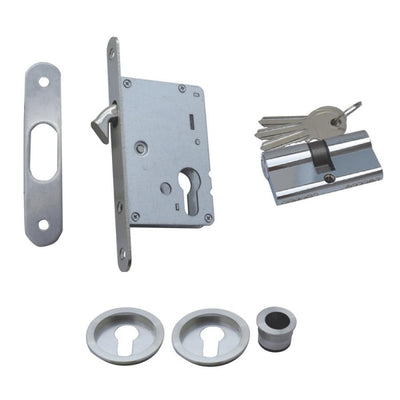 KIT PUERTA CON CILINDRO 3150 NIQUEL