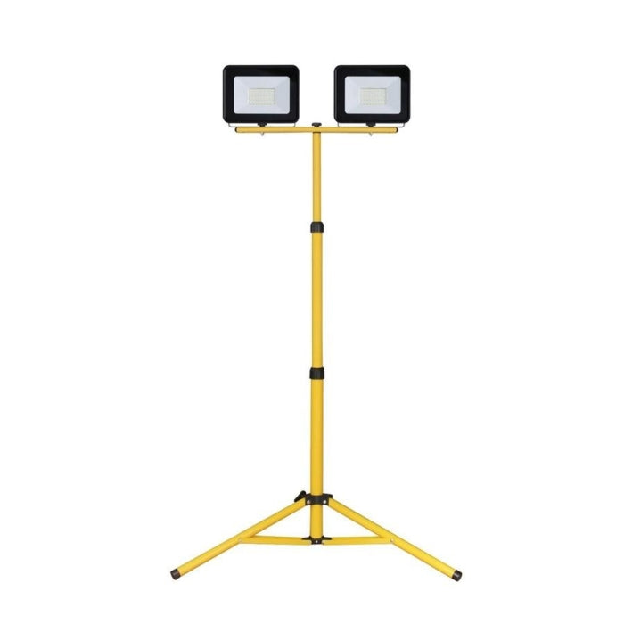Doble Foco LED con Trípode 2x30W 6500K IP65