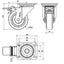 Rueda Goma Gris Freno 100mm 170Kg ALEX 2-3761
