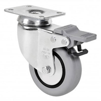 Rueda Giratoria Goma Gris 40kg 2-4480 ALEX