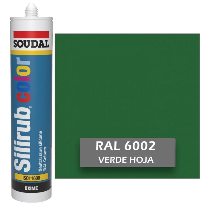Silicona de Color Verde Hoja RAL 6002 Neutra SOUDAL