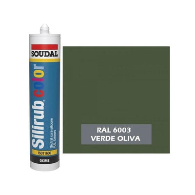 Silicona de Color Verde Oliva RAL 6003 Neutra SOUDAL