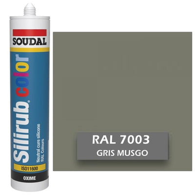 Silicona de Color Gris Musgo RAL 7003 Neutra SOUDAL