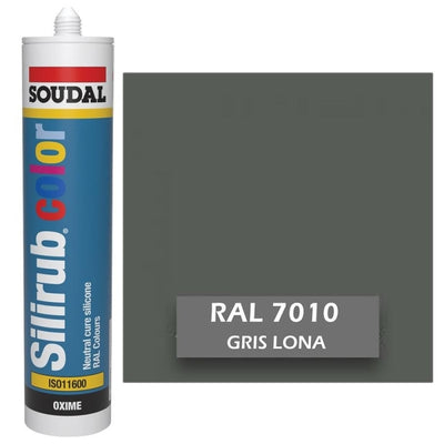 Silicona de Color Gris Lona RAL 7010 Neutra SOUDAL