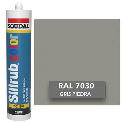 Silicona de Color Gris Piedra RAL 7030 Neutra SOUDAL