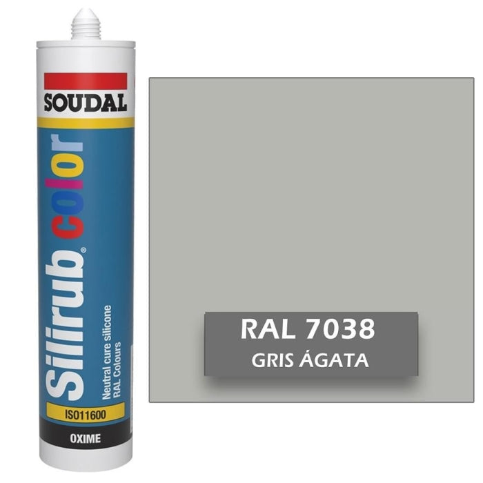 Silicona de Color Gris Ágata RAL 7038 Neutra SOUDAL
