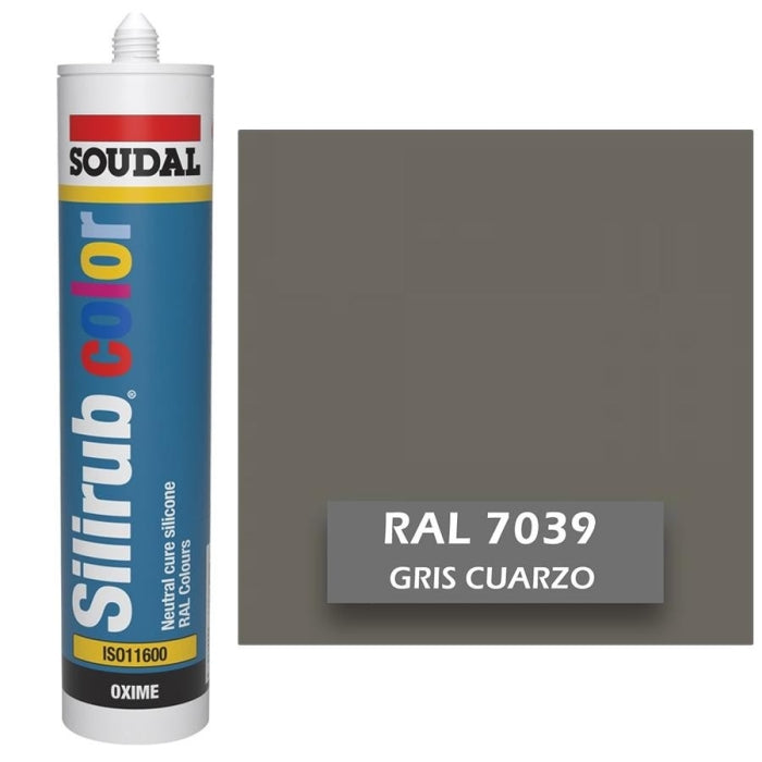 Silicona de Color Gris Cuarzo RAL 7039 Neutra SOUDAL