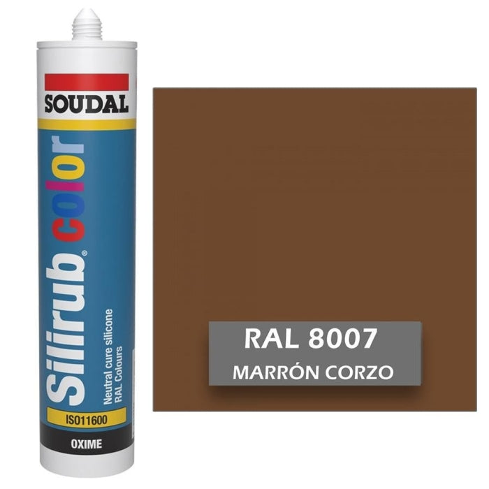Silicona de Color Marrón Corzo RAL 8007 Neutra SOUDAL