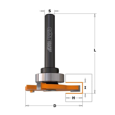 Fresa Circular para Ranuras H12.8 D47.6x3 Mango 8 923.330.11A CMT