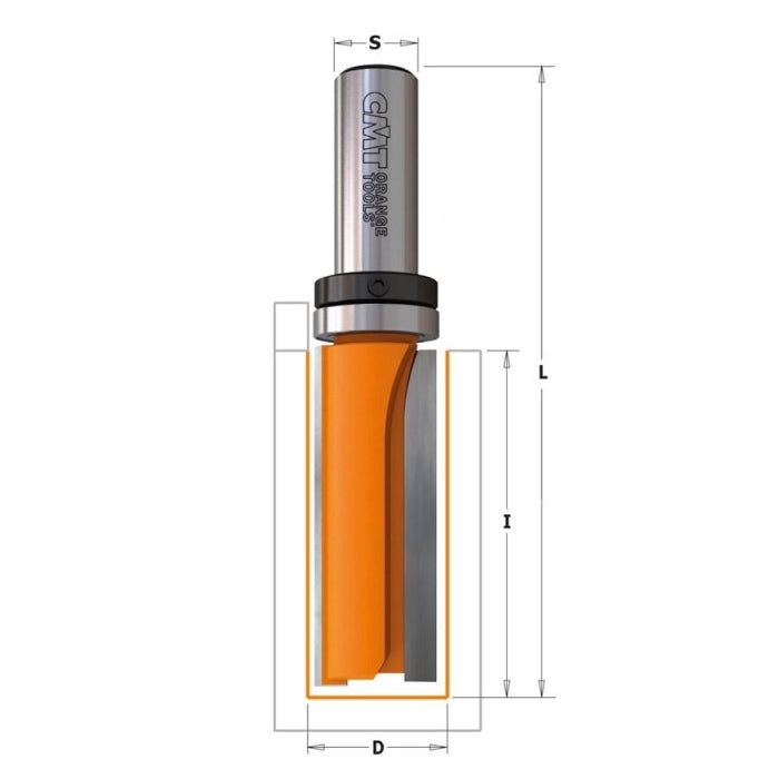 Fresa de Cortes Rectos D19x38 Mango 12,7 912.690.11B CMT