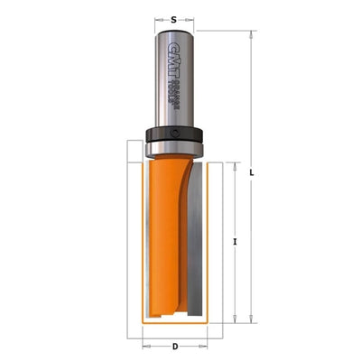 Fresa de Cortes Rectos D19x38 Mango 12,7 912.690.11B CMT