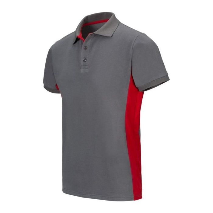 Polo Manga Corta Gris / Rojo 105504 8 12 VELILLA (Talla L)