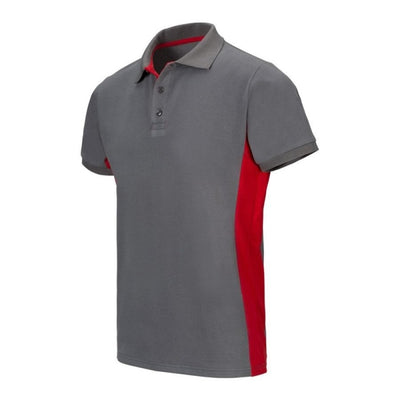 Polo Manga Corta Gris / Rojo 105504 8 12 VELILLA (Talla L)