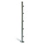 Poste 1000mmX42,4 + 5 Soportes Barra Redonda 12mm. EM2421205 IAM Design
