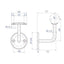 Soporte Pasamanos Pared 42,4mm. E0223 IAM Design