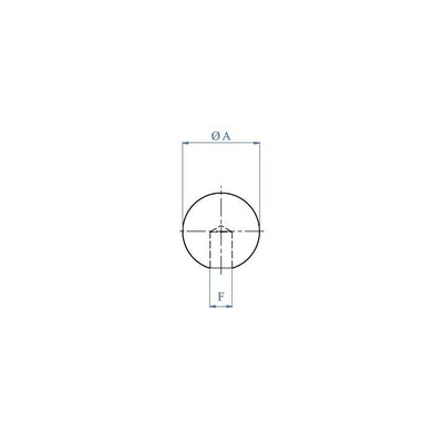 Esfera Acero Final Varilla 25mm E0127 IAM Design