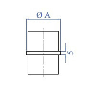 Union Para Tubo 42,4mm. E455 IAM Design