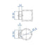 Adaptador Soporte Circular 42,4mm Acero E00842 IAM Design