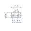 Soporte Tubo Varilla 12mm Doble Agujero E006966 IAM Design