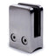 Pinza Acero Vidrio Rectangular Tubo 42,4mm. E0084 IAM Design