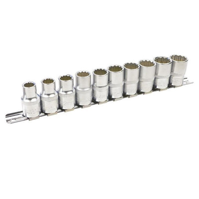 Juego Vasos 1/2" 12 Cantos 10 Piezas JBM